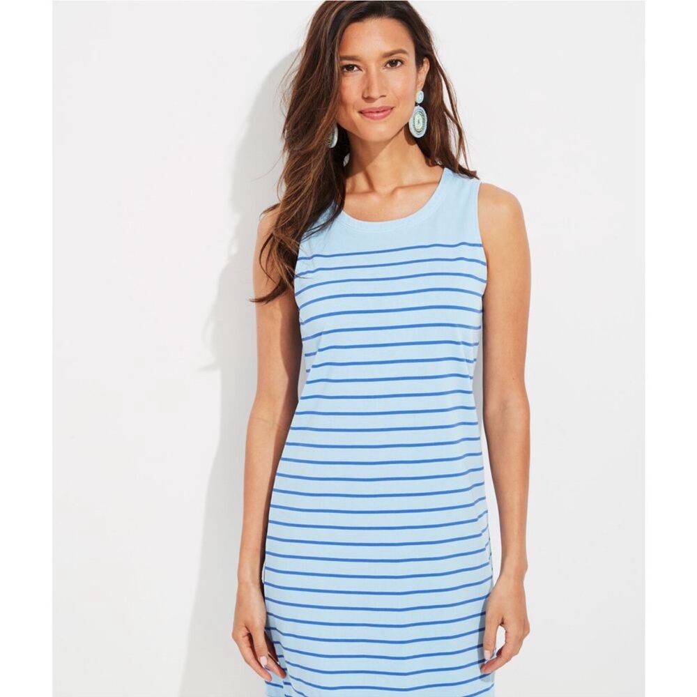 Vineyard Vines 100% Cotton Striped Shift Dress Size Large
